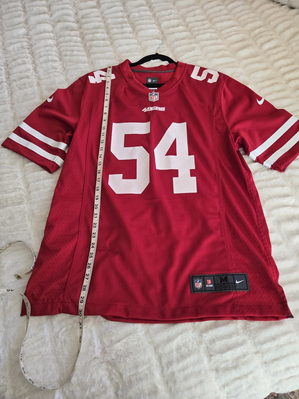Nike San Francisco 49ers Red #54 FRED WARNER NFL Jersey - Men's Medium